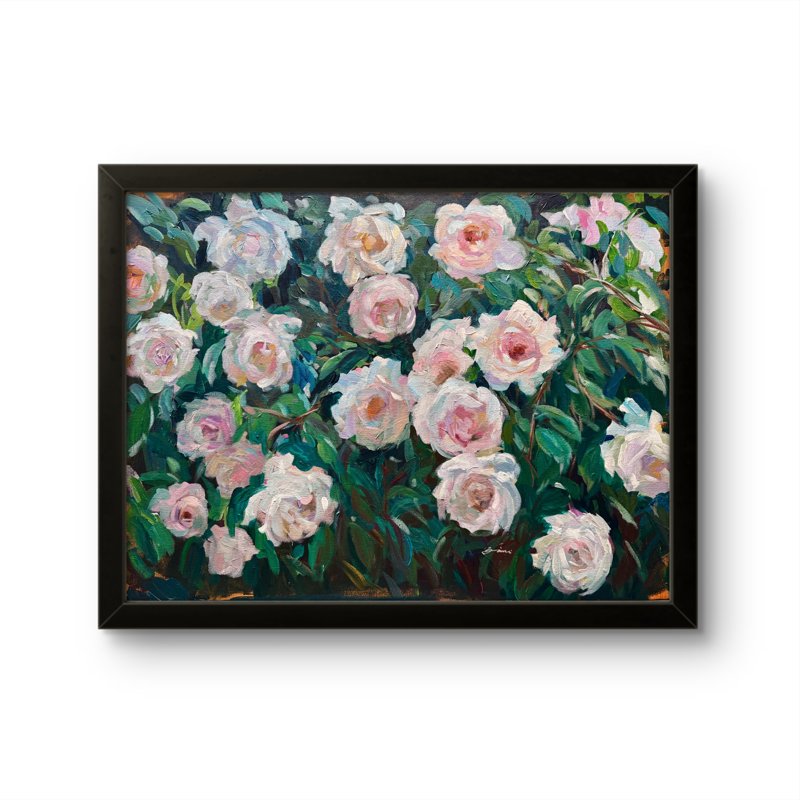 In Stillness, She Flowers  Acrylic 18X24